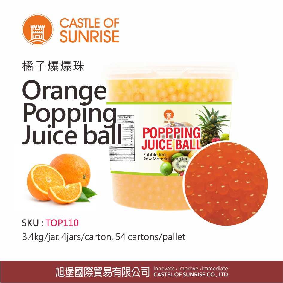 Orange Popping Juice Ball