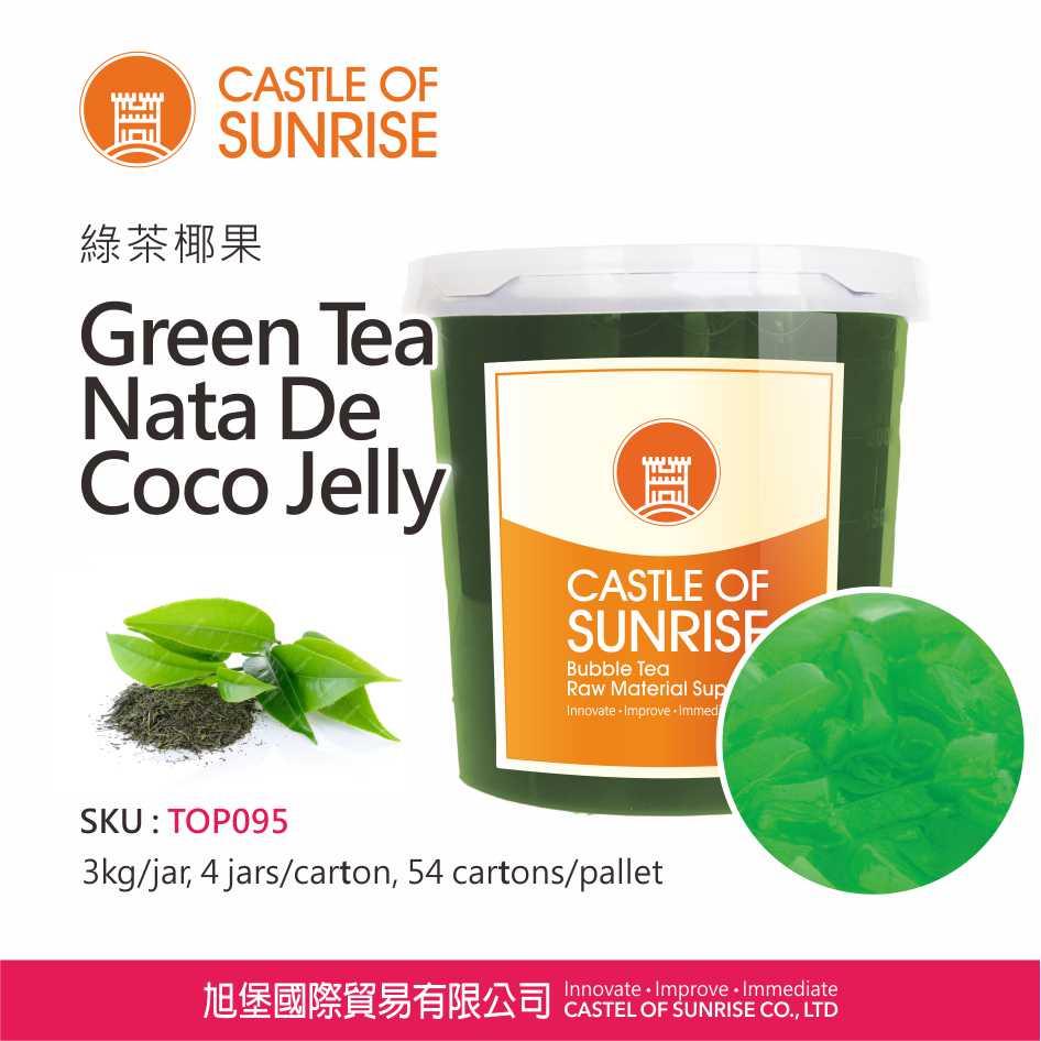 Green Tea Nata De Coco